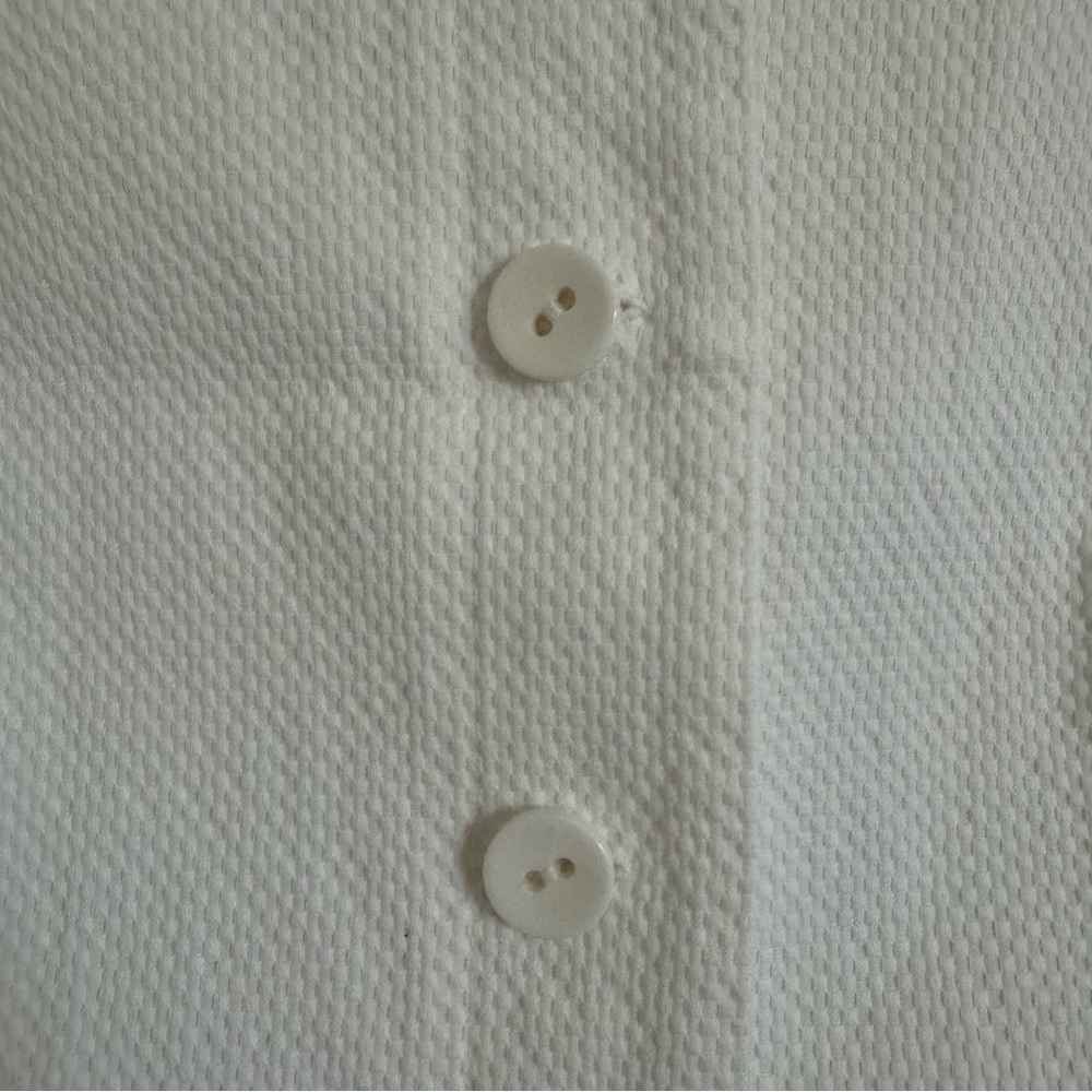 Worth White Sleeveless Button-Down Shirt Vest, 4 - Picture 8 of 16